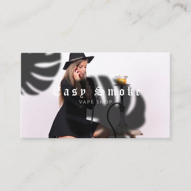 Girl Smoke Vape Shop Business Card (Front)