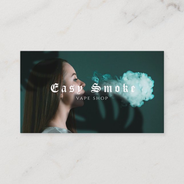 Girl Smoke Vape Shop Business Card (Front)