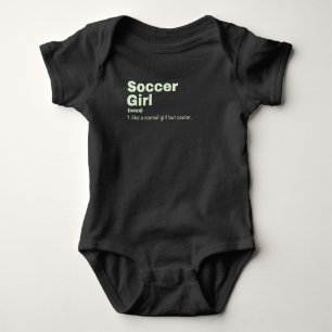 Girl - Soccer Baby Bodysuit
