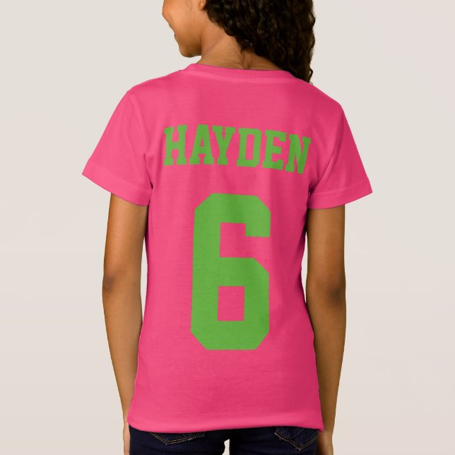 Girl Soccer Birthday Party T-shirt (Back)