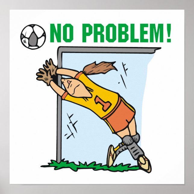 Girl Soccer Goalie T-shirts and Gifts Poster (Front)