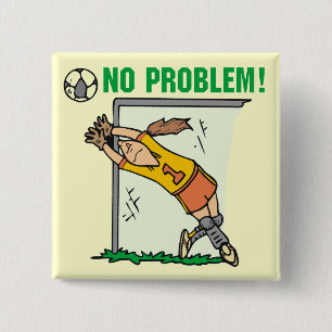Girl Soccer Goalie Tshirts and Gifts 15 Cm Square Badge