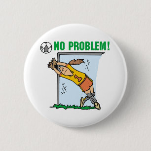 Girl Soccer Goalie Tshirts and Gifts 6 Cm Round Badge