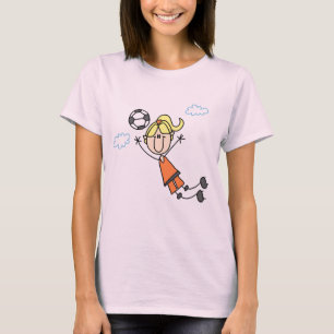 Girl Soccer Jump Tshirts and Gifts