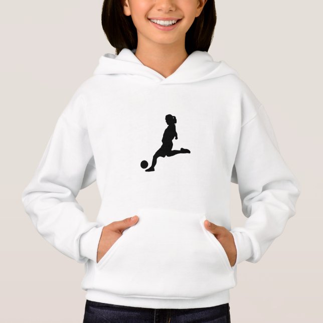 Girl Soccer Player Silhouette (Front)