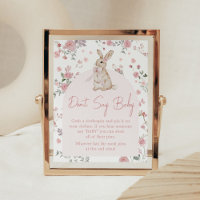 Girl Some Bunny Baby Shower Don't Say Baby
