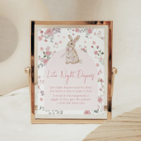 Girl Some Bunny Baby Shower Late Night Diapers