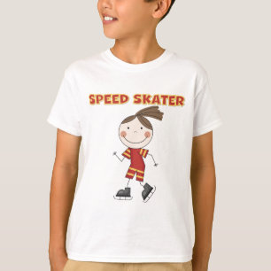 Girl Speed Skater Tshirts and Gifts