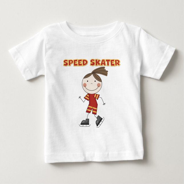 Girl Speed Skater Tshirts and Gifts (Front)