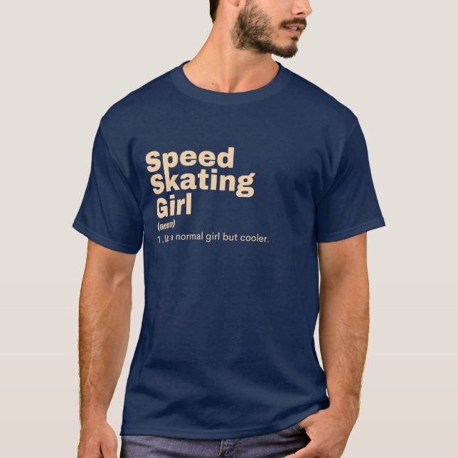  Girl - Speed Skating T-Shirt (Front)