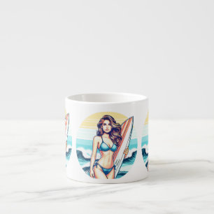 Girl Sport & Surfing Espresso Cup