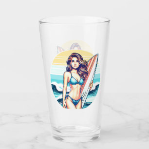 Girl Sport & Surfing Glass