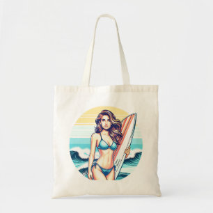Girl Sport & Surfing Tote Bag