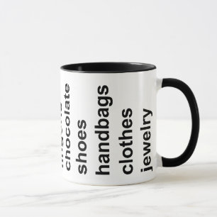 Girl Stuff Black Mug