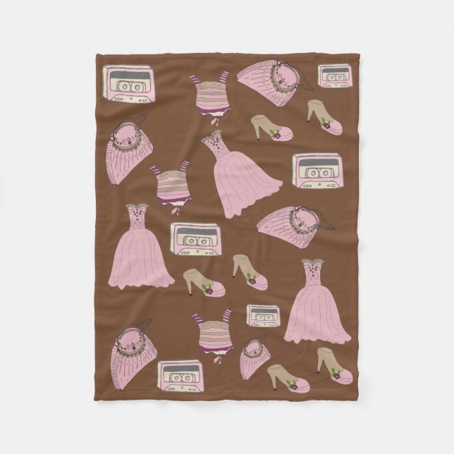 GIRL STUFF FLEECE BLANKET (Front)