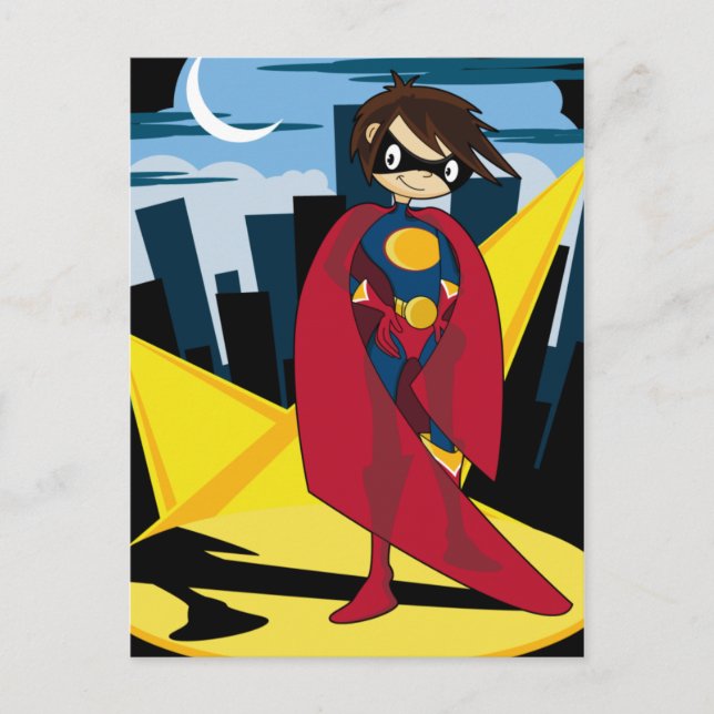 Girl Superhero Postcard (Front)