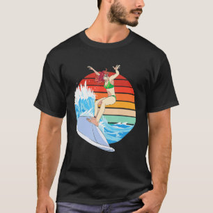 Girl Surfers Women's Surfing Waves Female Surf Boa T-Shirt