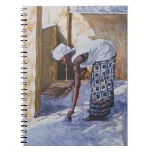 Girl Sweeping II 2002 Spiral Notebook