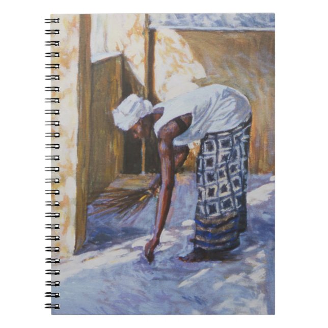 Girl Sweeping II 2002 Spiral Notebook (Front)