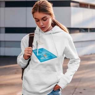 Girl Swimming In A Pool Hoodie