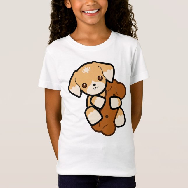 Girl t-shirt  Clothing  Girls Shirt Dog (Front)