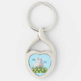Girl talk key ring