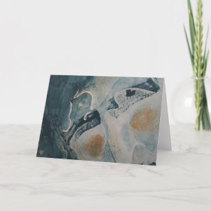 Girl Talking Card