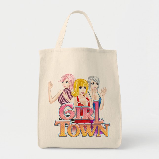 Girl Town Tote Bag (Front)