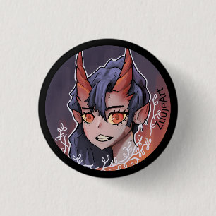 Girl, venir anime, 3 cm round badge