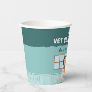 Girl Veterinarian Animal Hospital Kids' Birthday Paper Cups