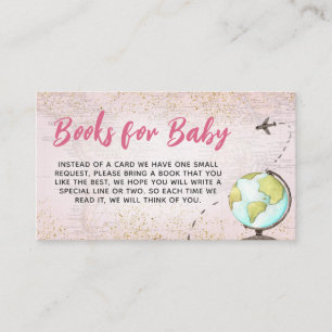 Girl Vintage Adventure Begins Books for Baby Enclosure Card