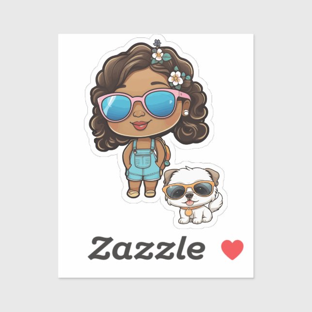 girl walking the dog (Sheet)