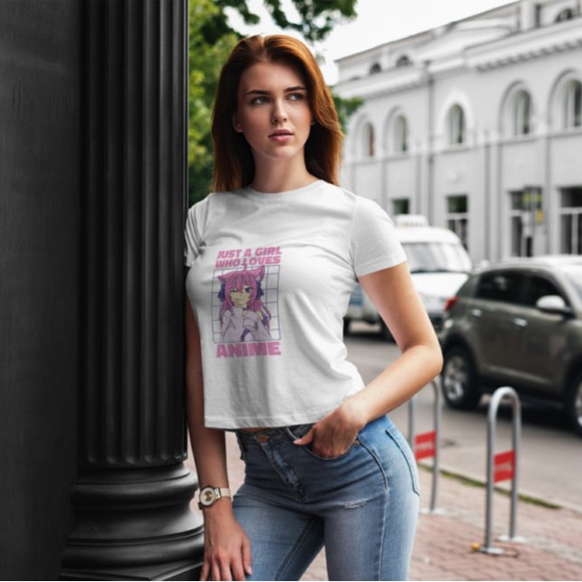 Girl Who Loves Anime Quote  T-Shirt (Creator Uploaded)