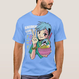 Girl Who Loves Anime Ramen And Sketching 121 T-Shirt