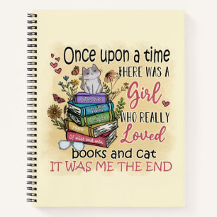 Girl Who Loves Books and Cats