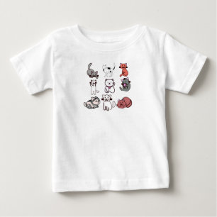 Girl who Loves Cats Baby T-Shirt