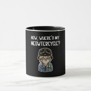 Girl Who Loves Cats Gift For Motorcycle Lovers Mug