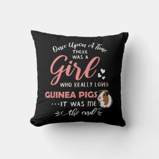 Girl Who Loves Guinea Pigs Funny Guinea Pig Lover Cushion
