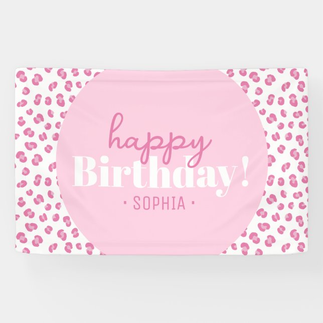 Girl Wild Birthday Party  Banner (Horizontal)