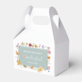 Girl Wildflower Onederful 1st Birthday Party Favour Box