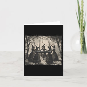 Girl Will Be Girl Witch Funny Halloween Card