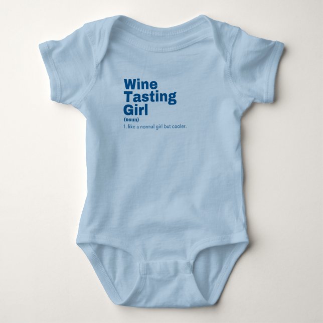  Girl - Wine Tasting Baby Bodysuit (Front)