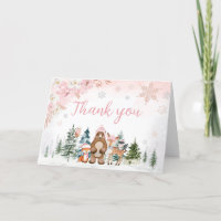 Girl Winter Woodland Baby Shower 