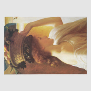 Girl With a Basket of Fruit (by Frederic Leighton) Tissue Paper