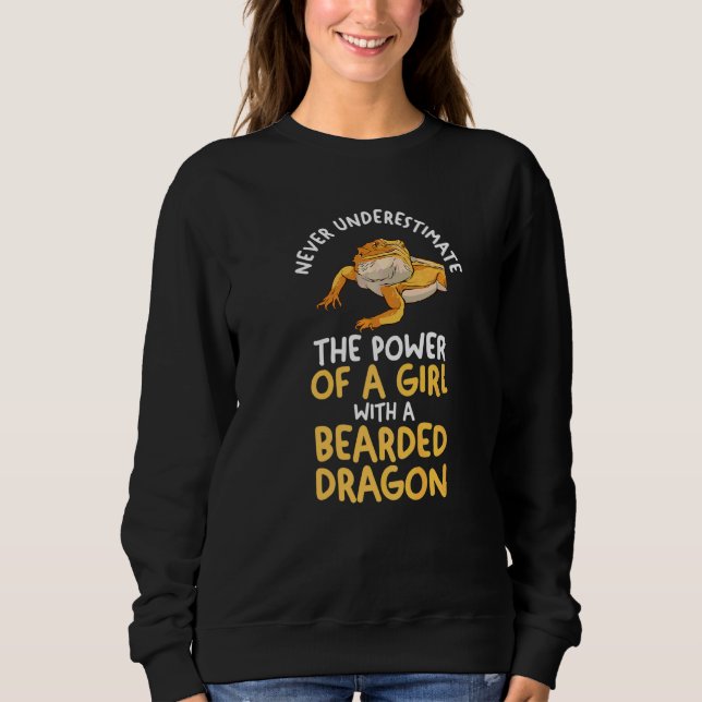 Girl With A Bearded Dragon Sweatshirt (Front)