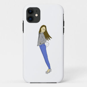 girl with a bunny tail Case-Mate iPhone case