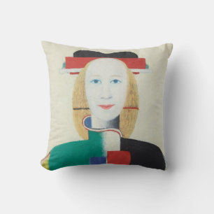 Girl with a Comb in Her Hair Cushion