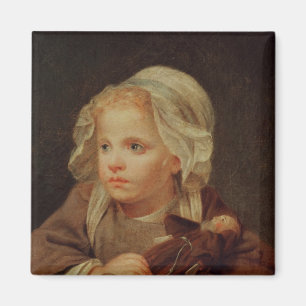 Girl with a Doll Magnet