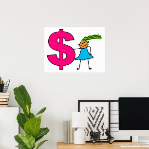Girl With A Dollar Sign