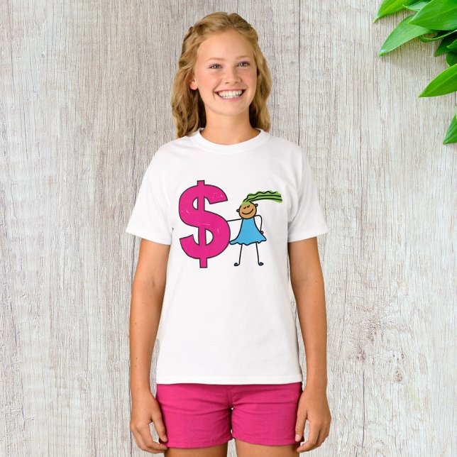 Girl With A Dollar Sign T-Shirt (Creator Uploaded)